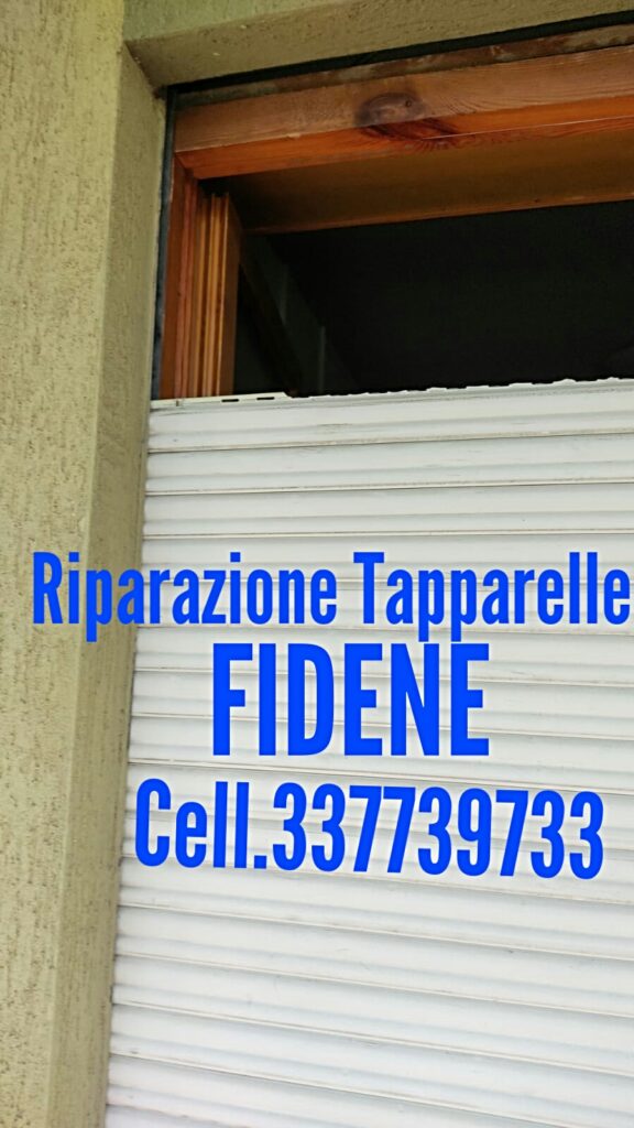 Riparazione Tapparelle Fidene cell 337739733
