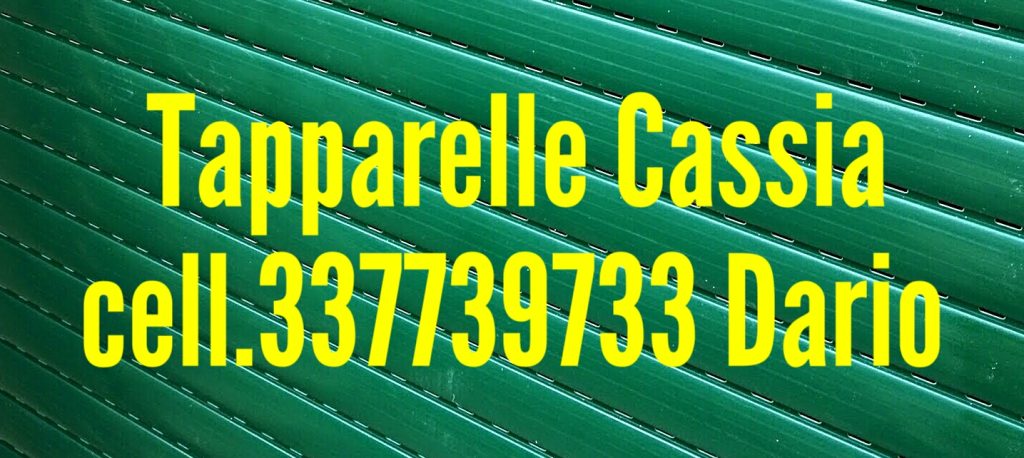 serrande tapparelle elettriche Cassia cell. 337739733Dario