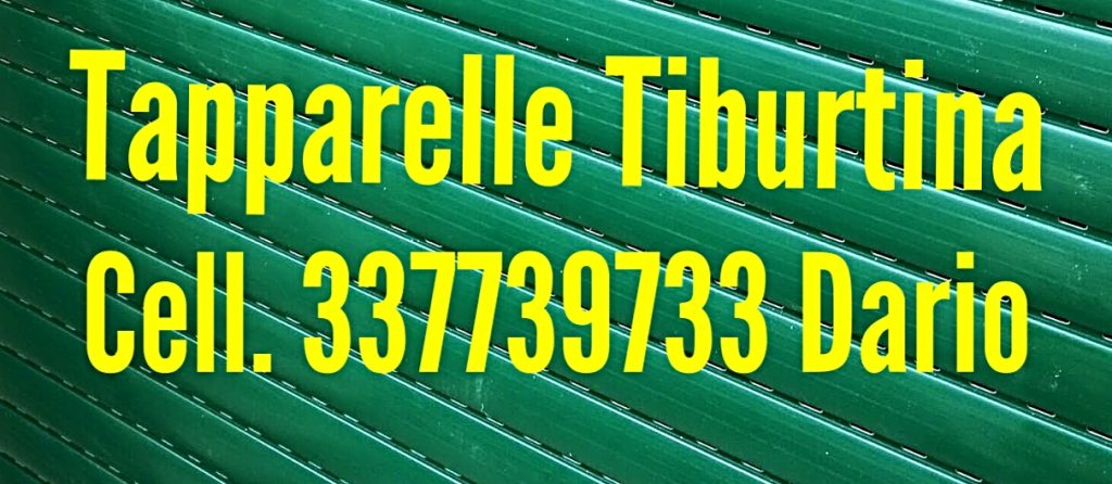 Riparazione Tapparelle Serrande Avvolgibili Tiburtina cell.337739733 Dario