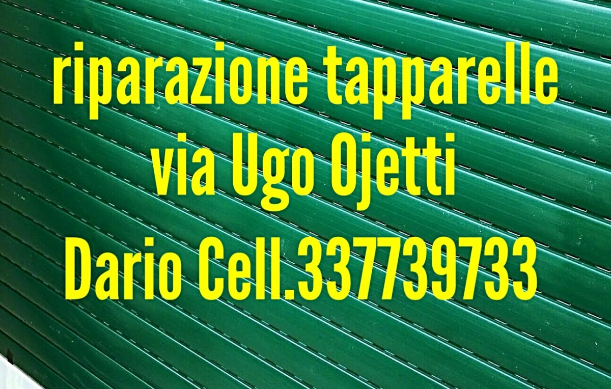 Riparazione Tapparelle Serrande Avvolgibili Elettriche e manuali a Cinta in via Ugo Ojetti 00137 RM