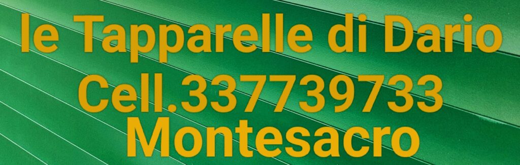 Le tapparelle di Dario cell 337739733 Montesacro